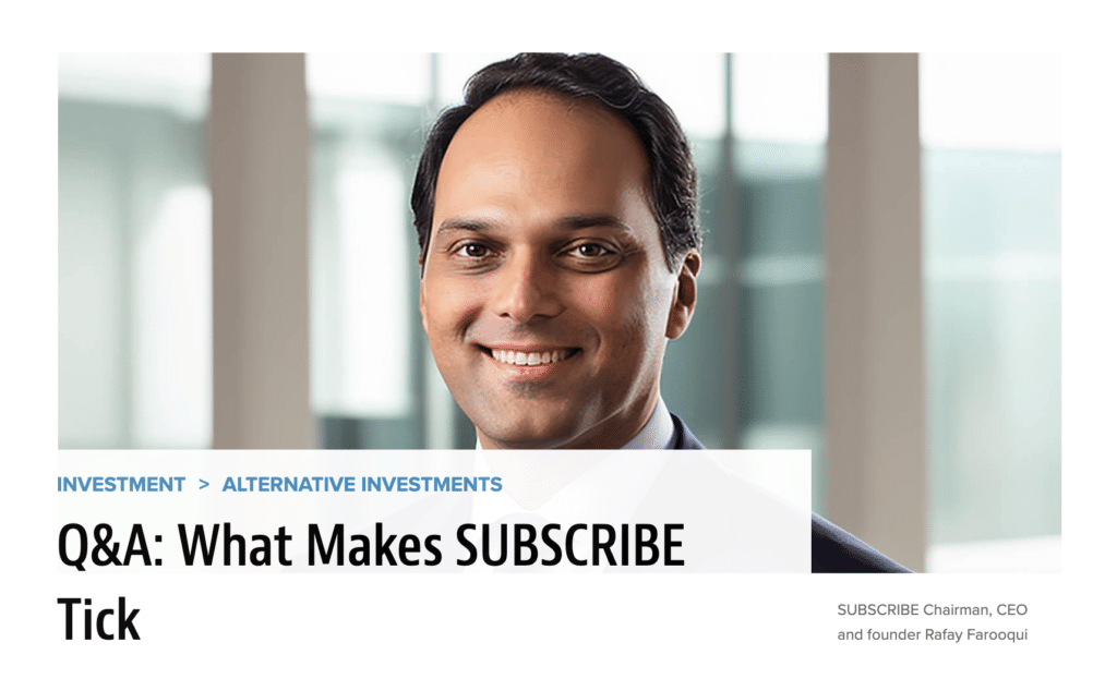 SUBSCRIBE: Digitally Transforming Alternative Investments